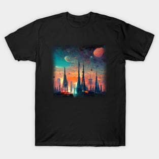 Space City Artwork T-Shirt